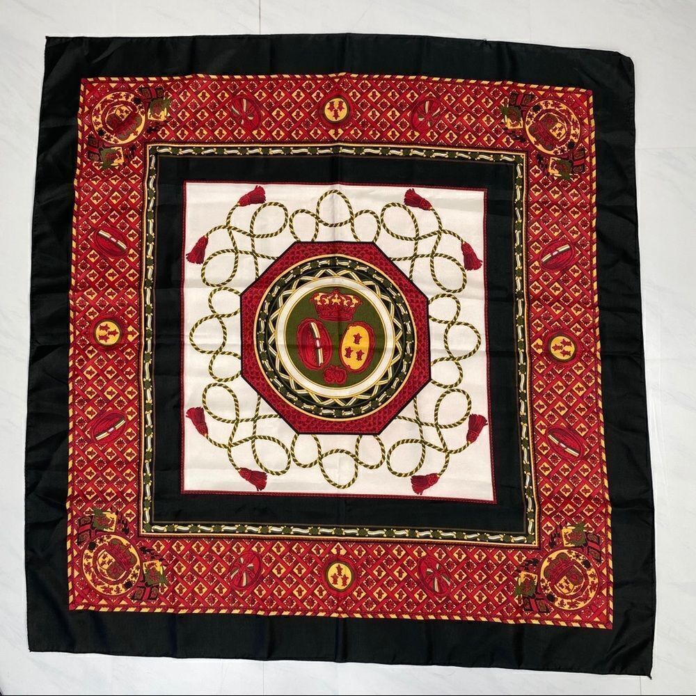 Red & Black Accent Scarf‎